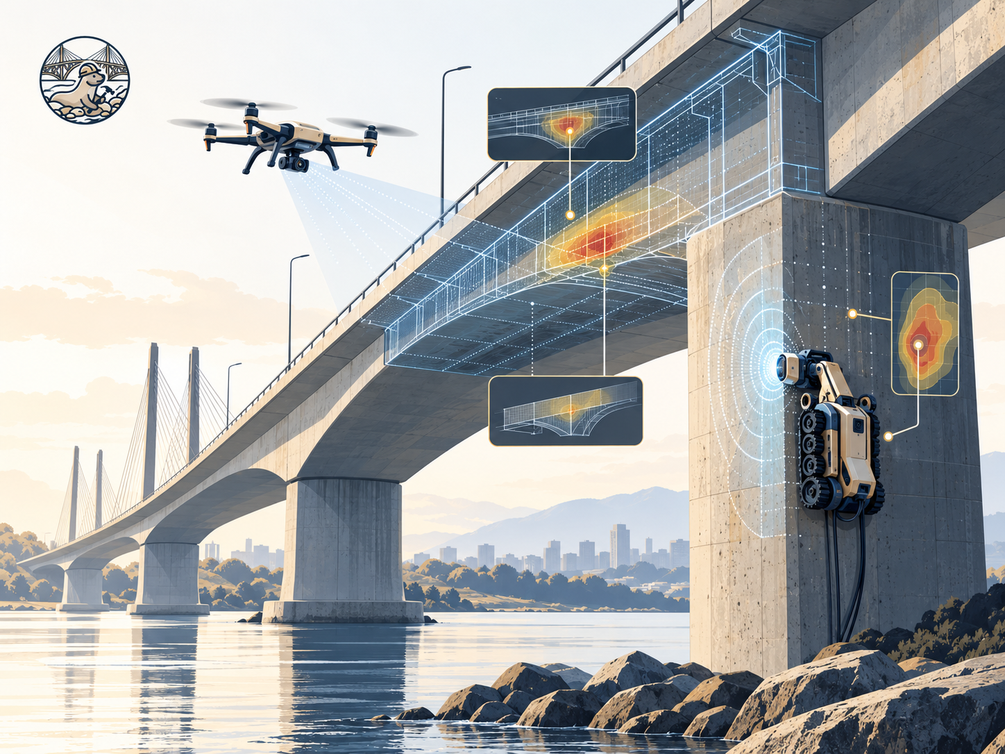 Robotic bridge inspection